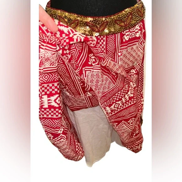 ✌🏻COACHELLA FESTIVAL VIBES!! TWENTY-ONE GORGEOUS FLOWING SEQUINED BOHO SKIRT - Picture 13 of 15